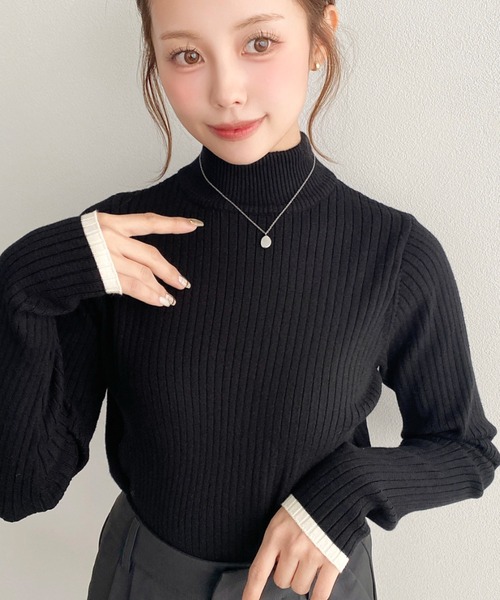 セール】【累計販売枚数8万枚突破！】12G ボトルネック配色ライン