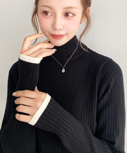 セール】【累計販売枚数8万枚突破！】12G ボトルネック配色ライン