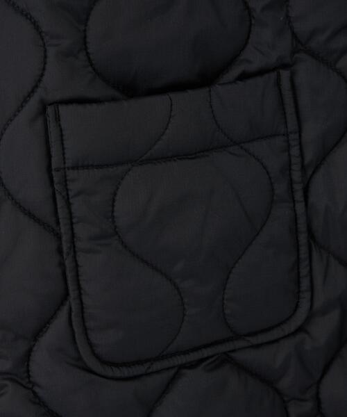 green label relaxing（グリーンレーベルリラクシング）の「TJ ボア×キルト コート 100-130cm（ノーカラーコート・キッズ・ブラック/コバルトブルー/ライトグレー・100cm/130cm/110cm/120cm）」の6枚目の写真