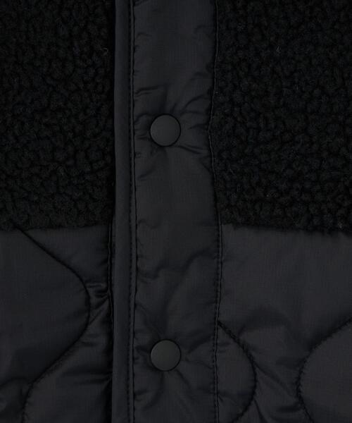 green label relaxing（グリーンレーベルリラクシング）の「TJ ボア×キルト コート 100-130cm（ノーカラーコート・キッズ・ブラック/コバルトブルー/ライトグレー・100cm/130cm/110cm/120cm）」の18枚目の写真