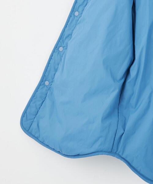 green label relaxing（グリーンレーベルリラクシング）の「TJ ボア×キルト コート 100-130cm（ノーカラーコート・キッズ・ブラック/コバルトブルー/ライトグレー・100cm/130cm/110cm/120cm）」の12枚目の写真