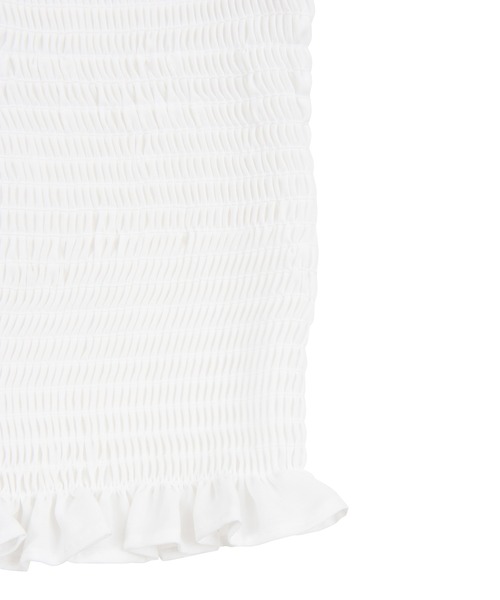 PUNYUS（プニュズ）の「シャーリングショートブラウス（シャツ/ブラウス・レディース・ブラック/ホワイト・4/1/2/3）」の15枚目の写真