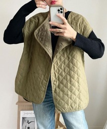 StyleSea | ピーチキャンバスキルティングオーバーベスト(ベスト)