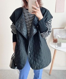 StyleSea | ピーチキャンバスキルティングオーバーベスト(ベスト)