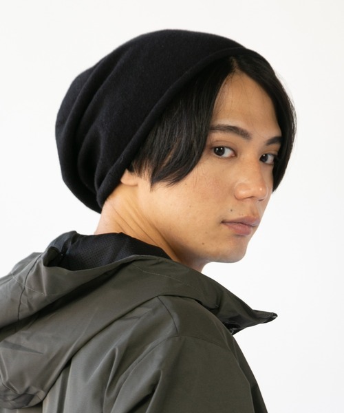 14+(イチヨンプラス)の「後ろタック入りビッグワッチ(ニットキャップ/ビーニー・レディース・ブラック/ベージュ/グレー・FREE)」の18枚目の写真