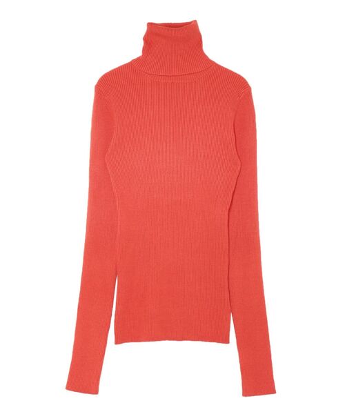 LAGUNAMOON（ラグナムーン）の「ベーシックタートルネックニットプルオーバー（ニット/セーター・レディース・アイボリー/ブラック/オレンジ/グリーン・FREE）」の5枚目の写真