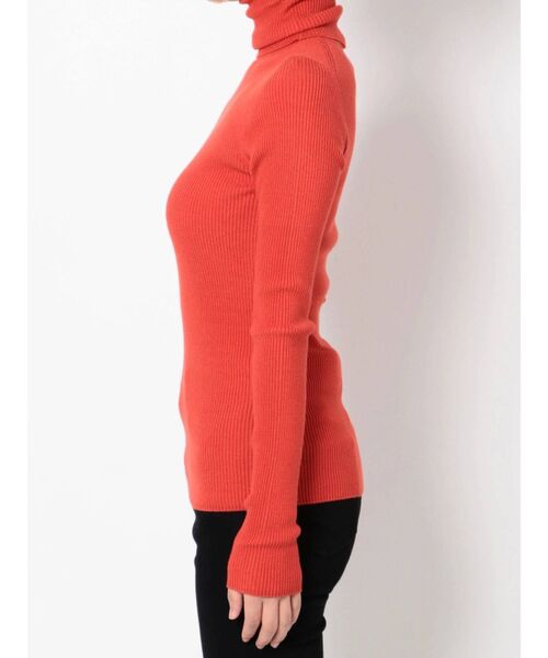 LAGUNAMOON（ラグナムーン）の「ベーシックタートルネックニットプルオーバー（ニット/セーター・レディース・アイボリー/ブラック/オレンジ/グリーン・FREE）」の21枚目の写真