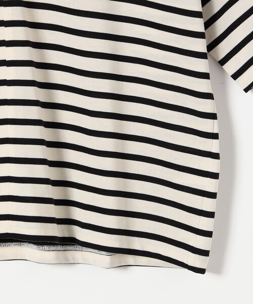 SHIPS any(シップス エニィ)の「SHIPS any:〈ウォッシャブル〉スキッパー カラー プルオーバー(Tシャツ/カットソー・レディース・オフホワイト/ブラック/その他・ONE SIZE)」の8枚目の写真