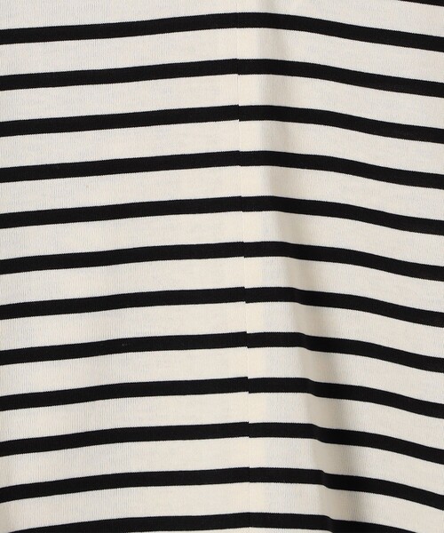 SHIPS any(シップス エニィ)の「SHIPS any:〈ウォッシャブル〉スキッパー カラー プルオーバー(Tシャツ/カットソー・レディース・オフホワイト/ブラック/その他・ONE SIZE)」の9枚目の写真