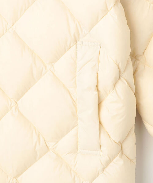 TAION（タイオン）の「◇【WEB限定】【TAION/タイオン】別注ダイヤキルトスタンドロングダウン（ダウンジャケット/コート・レディース・ブラック/ベージュ/オフホワイト/キャメル・FREE）」の11枚目の写真