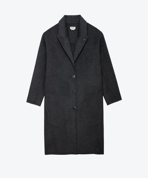 ZADIG&VOLTAIRE(ザディグ エ ヴォルテール)の「MADY CASHMERE(チェスターコート・レディース・シルバー系/ピンク系・XS/S/M)」の6枚目の写真