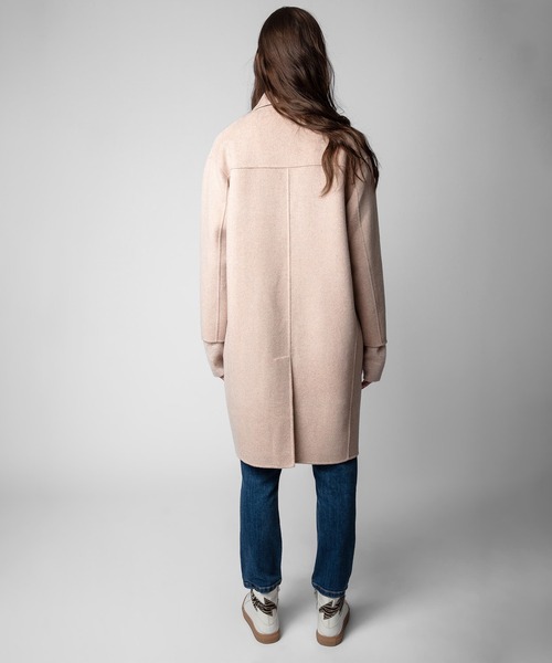 ZADIG&VOLTAIRE(ザディグ エ ヴォルテール)の「MADY CASHMERE(チェスターコート・レディース・シルバー系/ピンク系・XS/S/M)」の10枚目の写真