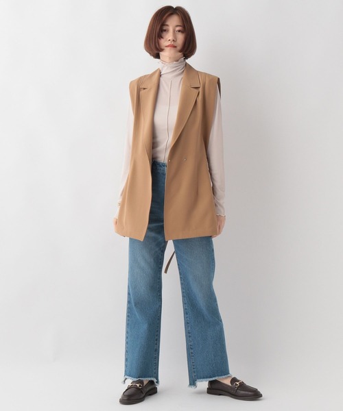 A part by（アパートバイ）の「ハイショクメロータートル_長袖　345112（その他トップス・レディース・チャコールグレー/グリーン/ライトベージュ・FREE）」の13枚目の写真