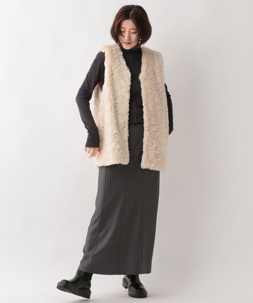 A part by（アパートバイ）の「ハイショクメロータートル_長袖　345112（その他トップス・レディース・チャコールグレー/グリーン/ライトベージュ・FREE）」の11枚目の写真