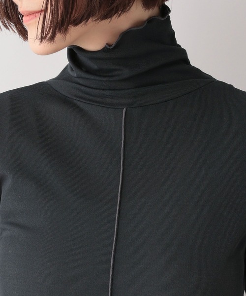 A part by（アパートバイ）の「ハイショクメロータートル_長袖　345112（その他トップス・レディース・チャコールグレー/グリーン/ライトベージュ・FREE）」の5枚目の写真