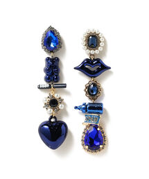 guriguri / ブルー ビジュー ピアス