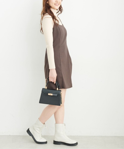 FREE'S MART（フリーズマート）の「◆Aラインミニキャミワンピース（ワンピース・レディース・ベージュ系その他/ブラウン系その他/ブラック・MEDIUM/SMALL）」の17枚目の写真