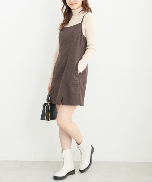 FREE'S MART（フリーズマート）の「◆Aラインミニキャミワンピース（ワンピース・レディース・ベージュ系その他/ブラウン系その他/ブラック・MEDIUM/SMALL）」の16枚目の写真