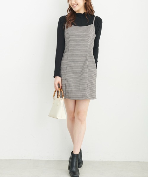 FREE'S MART（フリーズマート）の「◆Aラインミニキャミワンピース（ワンピース・レディース・ベージュ系その他/ブラウン系その他/ブラック・MEDIUM/SMALL）」の21枚目の写真