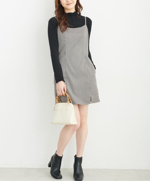 FREE'S MART（フリーズマート）の「◆Aラインミニキャミワンピース（ワンピース・レディース・ベージュ系その他/ブラウン系その他/ブラック・MEDIUM/SMALL）」の22枚目の写真