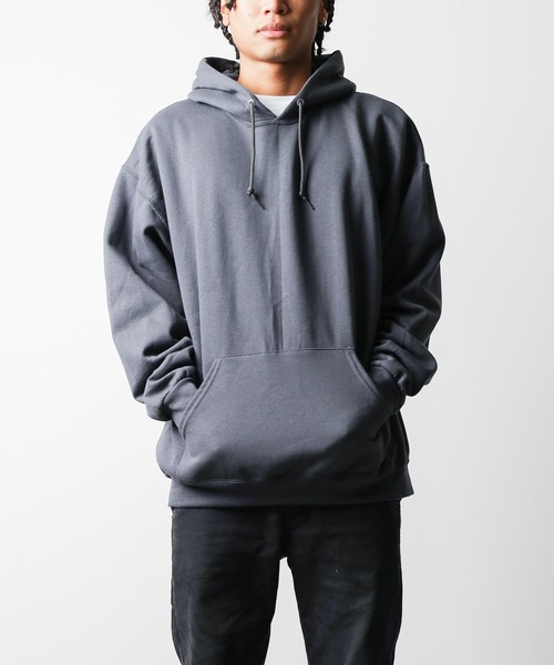 JERZEES（ジャージーズ）の「★JERZEES★NUBLEND　8.0oz裏起毛ベーシックプルオーバーパーカー（パーカー・レディース・ブラック/グレー系/チャコール/サンドベージュ・LARGE/X-LARGE/MEDIUM/SMALL）」の13枚目の写真