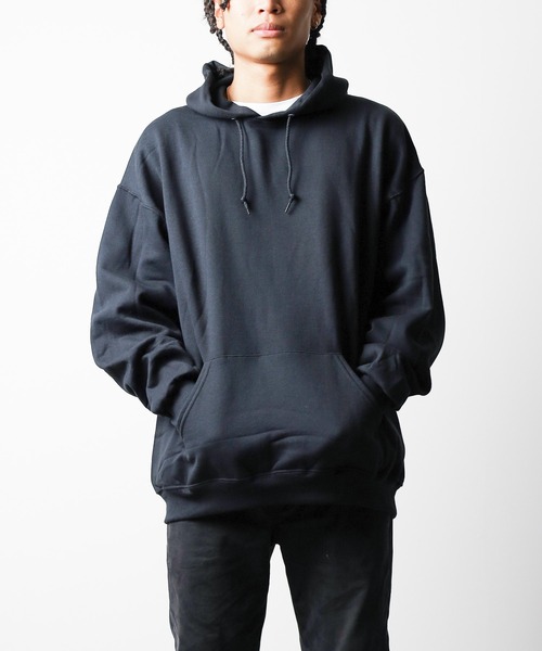 JERZEES（ジャージーズ）の「★JERZEES★NUBLEND　8.0oz裏起毛ベーシックプルオーバーパーカー（パーカー・レディース・ブラック/グレー系/チャコール/サンドベージュ・LARGE/X-LARGE/MEDIUM/SMALL）」の8枚目の写真