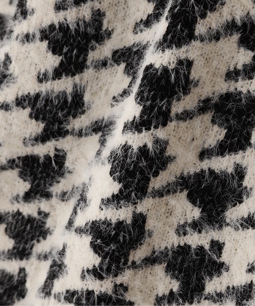 PROPORTION BODY DRESSING（プロポーションボディドレッシング）の「千鳥フェザーカーディガン / 1212274005（カーディガン/ボレロ・レディース・ブラウン/ホワイト系その他・MEDIUM/SMALL）」の11枚目の写真