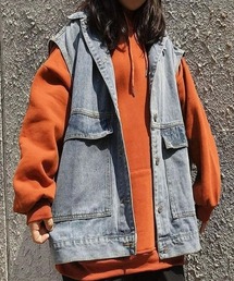 ARULE | A'GEM/9 × .kom『ARULE/アルール』オーバーフィット デニムベスト(ベスト)