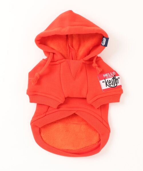 XLARGE（エクストララージ）の「XLARGE/ポケット付きキースフーディー（ペットウェア・メンズ・グレー/オレンジ・M/XS/3L/L/S/2L）」の7枚目の写真