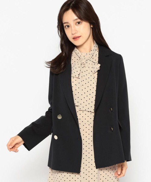 MISCH MASCH（ミッシュマッシュ）の「オータムテーラージャケット（テーラードジャケット・レディース・モカ/ネイビー/ハウンドトゥース・MEDIUM）」の8枚目の写真