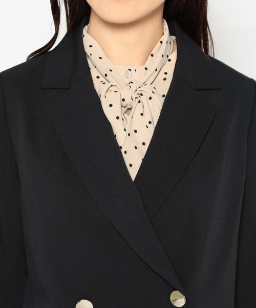 MISCH MASCH（ミッシュマッシュ）の「オータムテーラージャケット（テーラードジャケット・レディース・モカ/ネイビー/ハウンドトゥース・MEDIUM）」の11枚目の写真