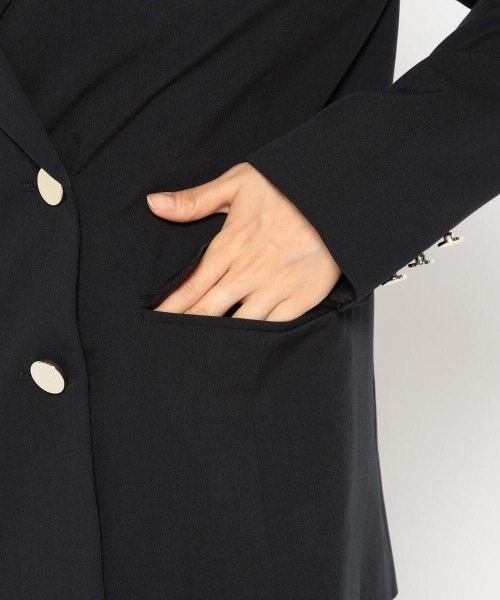 MISCH MASCH（ミッシュマッシュ）の「オータムテーラージャケット（テーラードジャケット・レディース・モカ/ネイビー/ハウンドトゥース・MEDIUM）」の13枚目の写真