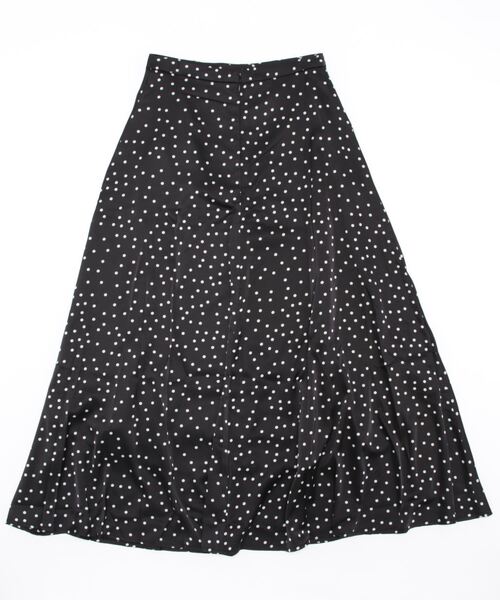 UR'S(ユアーズ)の「サテンドットフレアロングスカート(スカート・レディース・ブラック/オフホワイト・S/M/L)」の21枚目の写真