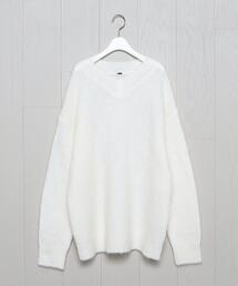 H　BEAUTY&YOUTH UNITED ARROWS | ＜H＞WOOL MOHAIR V NECK PULLOVER/ニット(ニット/セーター)