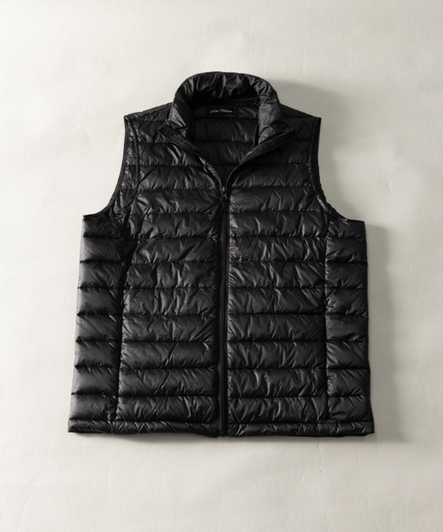 NYLAUS(ナイラス)の「スタンドカラー ライトダウンベスト(ダウンベスト・メンズ・ブラック/カーキ/キャメル/チャコール/ネイビー・L/LL/M)」の2枚目の写真