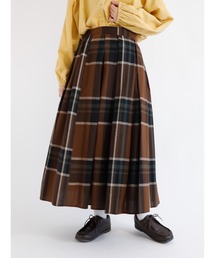 Samansa Mos2 | コットンリネン柄アソートギャザースカート(スカート)