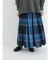 Samansa Mos2 | コットンリネン柄アソートギャザースカート(スカート)