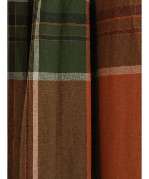 Samansa Mos2（サマンサ モスモス）の「コットンリネン柄アソートギャザースカート（スカート・レディース・ブラウン/オフホワイト/オレンジ/ブルー/チャコール・ﾌﾘ-）」の18枚目の写真