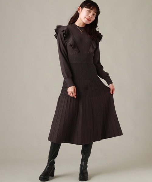 ワンピース ワンピース ドレス Cheek チーク のワンピース フリルニットワンピース 226 5 870 009 を購入できます Archives フリルニットワンピース ワンピース Cheek チーク のファッション 販促