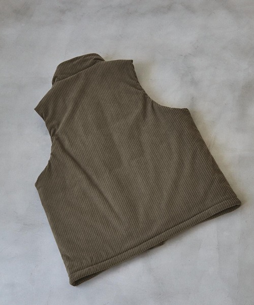 EMMA CLOTHES（エマクローズ）の「パデッドバルーンオーバーベスト EMMA CLOTHES（ダウンベスト・メンズ・ブラック/ライトベージュ/ブラウン系・L/M）」の13枚目の写真