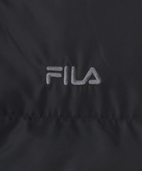 FILA(フィラ)の「別注 FILA(フィラ)スタンドネックフェイクダウンジャケット メンズ レディース ユニセックス/パデットジャケット/中綿パファージャケット/ショートペディン(ダウンジャケット/コート・メンズ・ブラック/ホワイト・LL/L/M)」の18枚目の写真