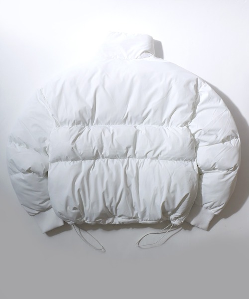 FILA(フィラ)の「別注 FILA(フィラ)スタンドネックフェイクダウンジャケット メンズ レディース ユニセックス/パデットジャケット/中綿パファージャケット/ショートペディン(ダウンジャケット/コート・メンズ・ブラック/ホワイト・LL/L/M)」の16枚目の写真