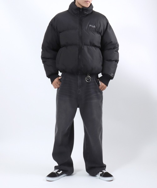 セール】別注 FILA（フィラ）スタンドネックフェイクダウンジャケット