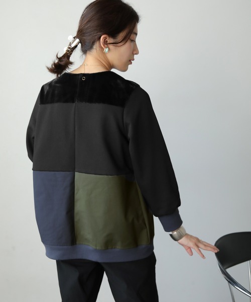 ヤ*ー様 美品ラッセルノ　異素材　プルオーバー 4 美品ラッセルノ 異素材 プルオーバー 4