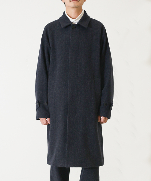 417 EDIFICE(フォーワンセブンエディフィス)の「【French Merino / フレンチメリノ】リラックスバルマカーンコート(チェスターコート・メンズ・その他9/その他4/その他6・LARGE/MEDIUM/SMALL)」の9枚目の写真