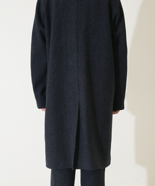 417 EDIFICE(フォーワンセブンエディフィス)の「【French Merino / フレンチメリノ】リラックスバルマカーンコート(チェスターコート・メンズ・その他9/その他4/その他6・LARGE/MEDIUM/SMALL)」の12枚目の写真