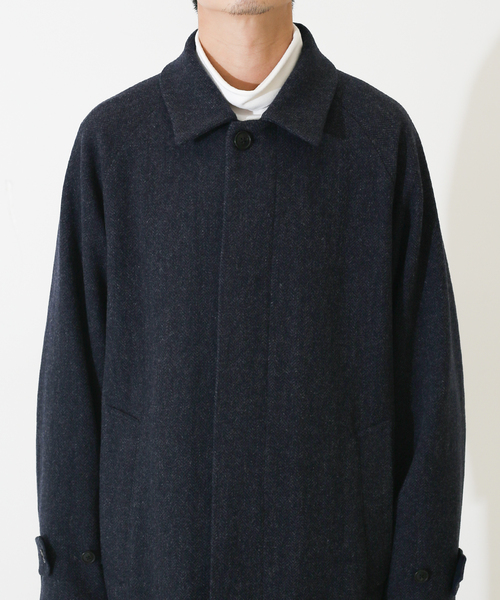 417 EDIFICE(フォーワンセブンエディフィス)の「【French Merino / フレンチメリノ】リラックスバルマカーンコート(チェスターコート・メンズ・その他9/その他4/その他6・LARGE/MEDIUM/SMALL)」の13枚目の写真