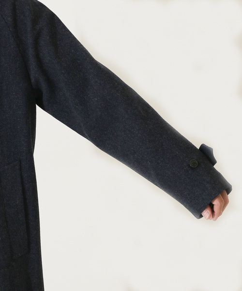 417 EDIFICE(フォーワンセブンエディフィス)の「【French Merino / フレンチメリノ】リラックスバルマカーンコート(チェスターコート・メンズ・その他9/その他4/その他6・LARGE/MEDIUM/SMALL)」の14枚目の写真