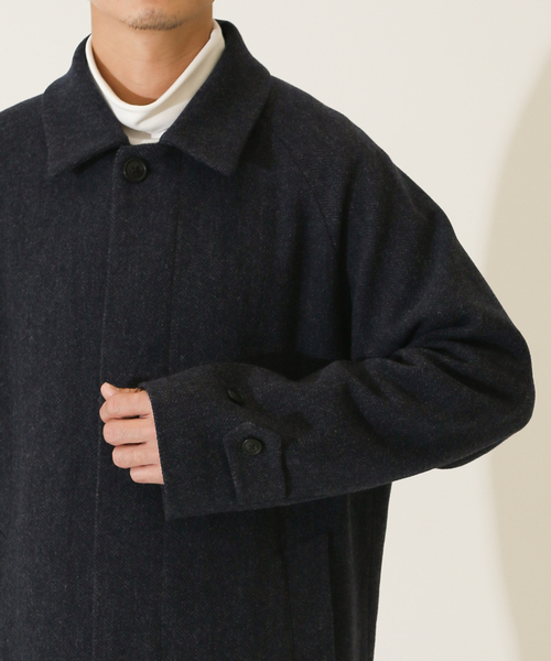 417 EDIFICE(フォーワンセブンエディフィス)の「【French Merino / フレンチメリノ】リラックスバルマカーンコート(チェスターコート・メンズ・その他9/その他4/その他6・LARGE/MEDIUM/SMALL)」の15枚目の写真
