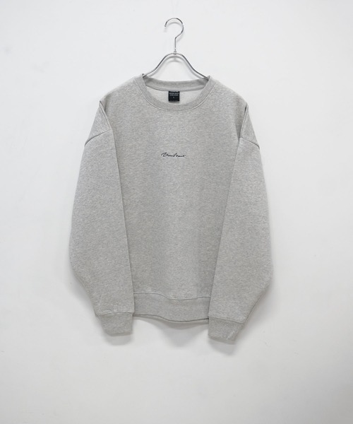 TRAP/U (トラップユー)の「30/10 裏起毛 フロント ワンポイント 刺繍 長袖 スウェット TRAP/U(スウェット・メンズ・アッシュ/ブラック/ダークグリーン・L/M)」の8枚目の写真